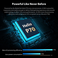 Blackview A100 Helio P70 Android 11 Smartphone 6GB + 128GB 6.67 "4680mAh telefon komórkowy NFC Cellura 4G LTE telefon komórkowy 18W szybkie ładowanie 4